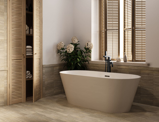 Wanna wolnostojąca 170 cm limnos z syfonem czarny AN-00-140-KPL Invena