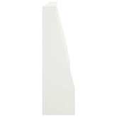 Mur oporowy 2 szt. 80 x 12 x 40 cm Stal Biały