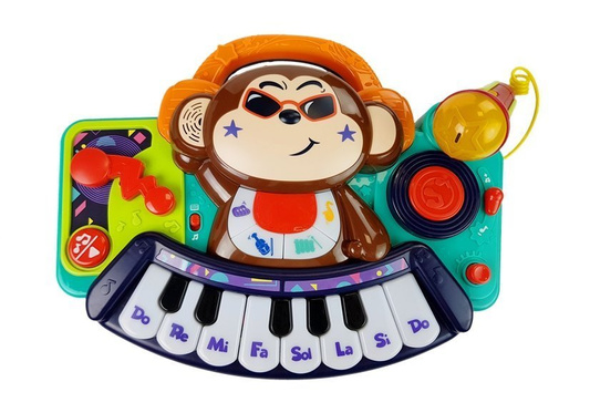 Pianinko Interaktywne dla Niemowlaka  DJ Małpka