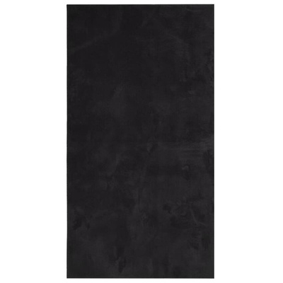 vidaXL Dywan HUARTE z krótkim włosiem, czarny, 60x110 cm