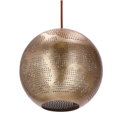 Lampa sufitowa wisząca Candellux Sfinks 31-43276  kula   E27 ażurowy jasno brązowy