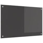 Panel kuchenny Ciemnoszary 80 x 50 cm szkło hartowane