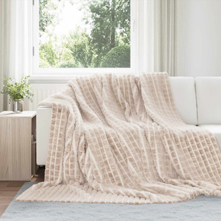 Koce narzutowe 6 pcs Beżowy 240 x 220 cm Polar