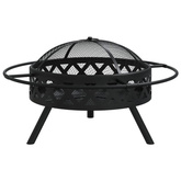 vidaXL Palenisko z pogrzebaczem, 70 cm, XXL, stal