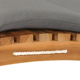 Leżaki z poduszkami, 2 szt., lite drewno tekowe vidaXL