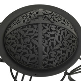 vidaXL Palenisko z pogrzebaczem, 49 cm, stal