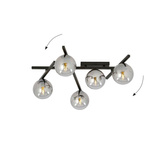 Lampa sufitowa SMART 5 BLACK/GRAFIT