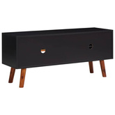 vidaXL Szafka pod TV, 110x35x50 cm, lite drewno akacjowe i MDF