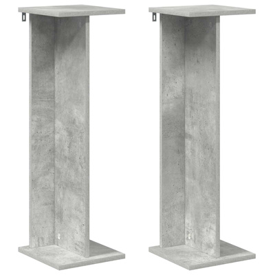 Stojak na rośliny 2 pcs Betonowy Szary 25 x 25,5 x 80,5 cm