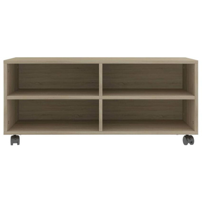 vidaXL Szafka pod TV, dąb sonoma, 90x35x35 cm, materiał drewnopochodny
