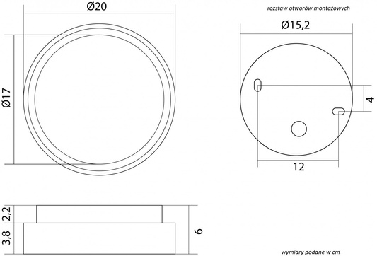 Plafon zewnętrzny BN-OK200