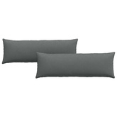 Poduszki na sofę 2 pcs Ciemnoszary 120 x 40 cm tkanina