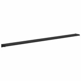 Parapet okienny Czarny z rysunkiem drewna 140 x 15 x 4,5 cm PVC