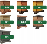 Donica na kwiaty ogrodowe z drewna kwietnik tik palisander DK11