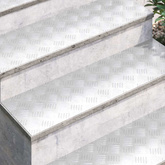 Stopień Prostokątny 4 pcs Srebrny 100 x 30 cm Aluminium