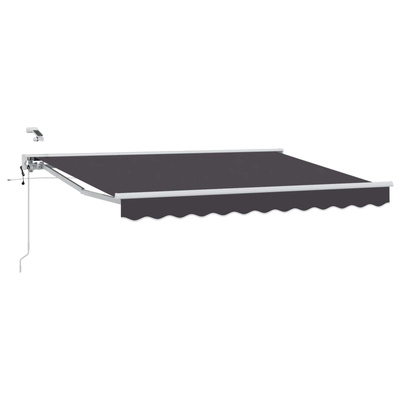 Elektryczna Rozkładana Markiza Antracytowy i biały 3 x 2,5 m