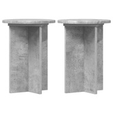 Stojak na rośliny 2 pcs Betonowy szary ?29,5 x 40 cm