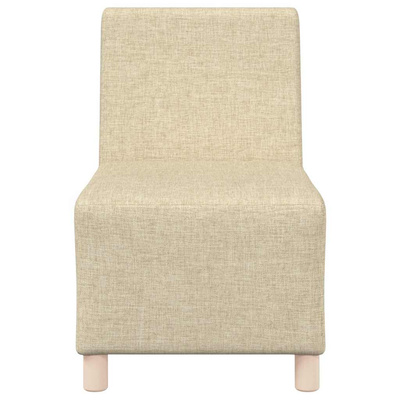 Modułowa sofa bez podłokietników 2 szt. Kremowy tkanina