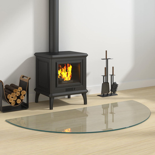 Szklana płyta kominkowa przezroczysty 1200 x 600 mm Szkło
