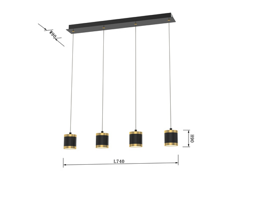Lampa wisząca TOULOUSE 7003-404