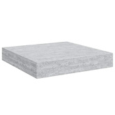vidaXL Półki ścienne, 2 szt., szarość betonu, 23 x 23,5 x 3,8 cm, MDF