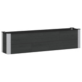 Podniesiona rabata ogrodowa Czarny 150 x 30 x 36 cm