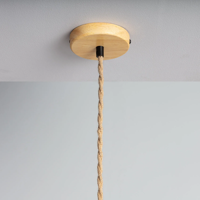 Lampa Wisząca Bambusa Kapelusz Boho Abrruzzo Ponti E27