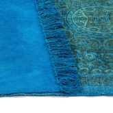 vidaXL Dywan typu kilim, bawełna, 120 x 180 cm, turkusowy ze wzorem