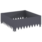 Krawężnik do trawnika 60 x 60 x 20 cm Stal antracytowy