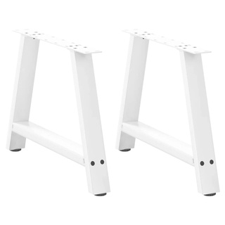 Nogi do stolika kawowego w kształcie litery A 2 szt. Białe 70x(42-43) cm Stal