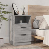 Szafki nocne 2 szt. Szary Sonoma Medium Engineered Wood