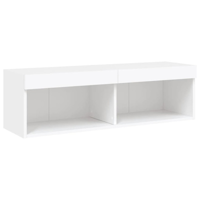 5-częściowy zestaw mebli TV z LED, biały