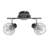 Lampa ścienna candellux oslo 92-61843 listwa e14 czarny/chrom