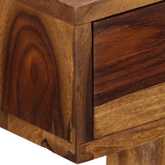 vidaXL Biurko, 110x55x76 cm, lite drewno sheesham