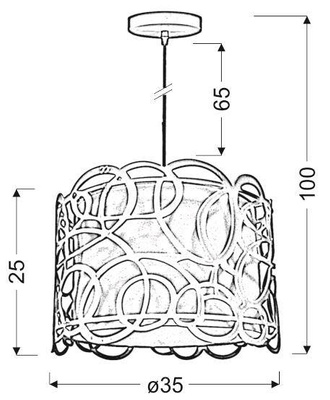 Lampa sufitowa Candellux Imagine 31-21472 E27 biały