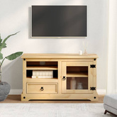 vidaXL Szafka pod TV Corona, 100x45x58 cm, lite drewno sosnowe
