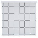 vidaXL Roleta prysznicowa 100 x 240 cm, wzór w kwadraty