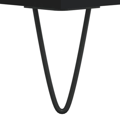 vidaXL Szafka pod TV, czarna, 103,5x30x50 cm, materiał drewnopochodny