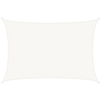 Żagiel przeciwsłoneczny, 160 g/m?, biały, 4x5 m, HDPE