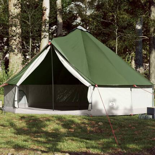 vidaXL Namiot rodzinny tipi, 12-osobowy, zielony, wodoszczelny
