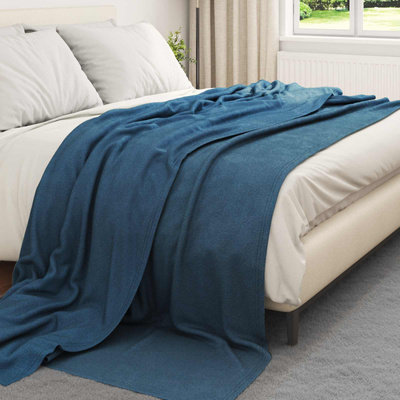 Koce narzutowe 6 pcs Granatowy 240 x 220 cm Polar
