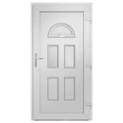 Drzwi wejściowe, białe, 98x208 cm, PVC vidaXL