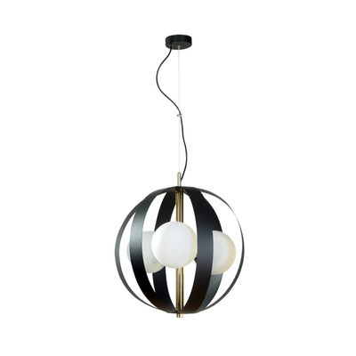 1137 LAMPA WISZĄCA NELA 40CM CZANRO-ZŁOTA/BLACK-GOLD