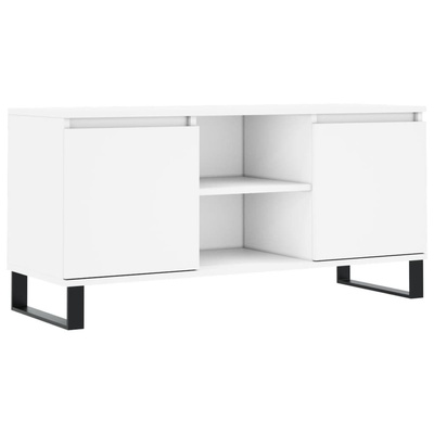 vidaXL Szafka pod TV, biała, 104x35x50 cm, materiał drewnopochodny model standard