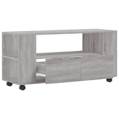 vidaXL Szafka pod TV, szary dąb sonoma, 102x34,5x43 cm