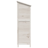 Shed ogrodowy Biały 106 x 56 x 176,5 cm Drewno Świerkowe