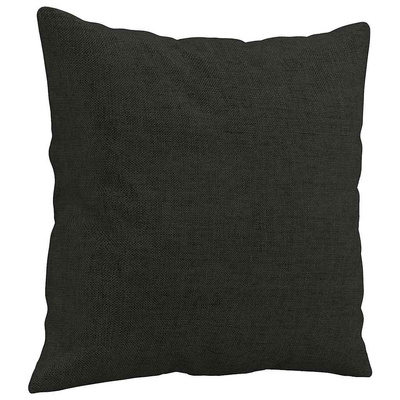 2-osobowa sofa z poduszkami, czarna, 120 cm, tkanina