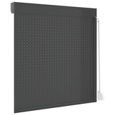 vidaXL Roleta zewnętrzna, aluminiowa, 130 x 140 cm, antracytowa