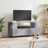 vidaXL Szafka pod TV, szarość betonu, 102x34,5x43 cm