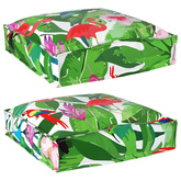 Poduszka 2 pcs Wielokolorowe 40 x 40 x 8 cm Materiał Oxford